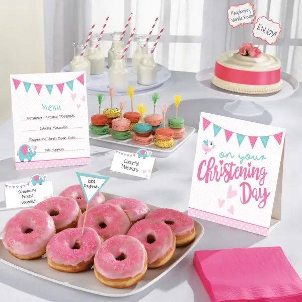 Christening Table Decor Set 12 pcs product photo