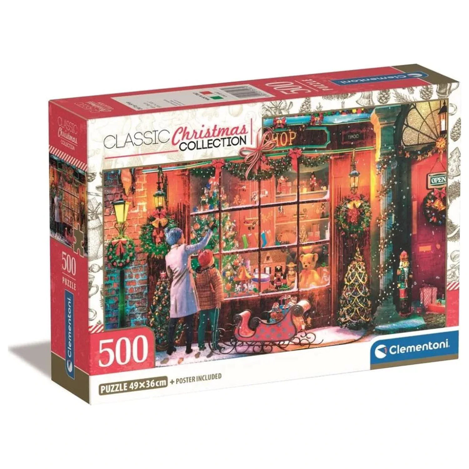 Christmas Old Toy Shop 500-piece puzzle product photo