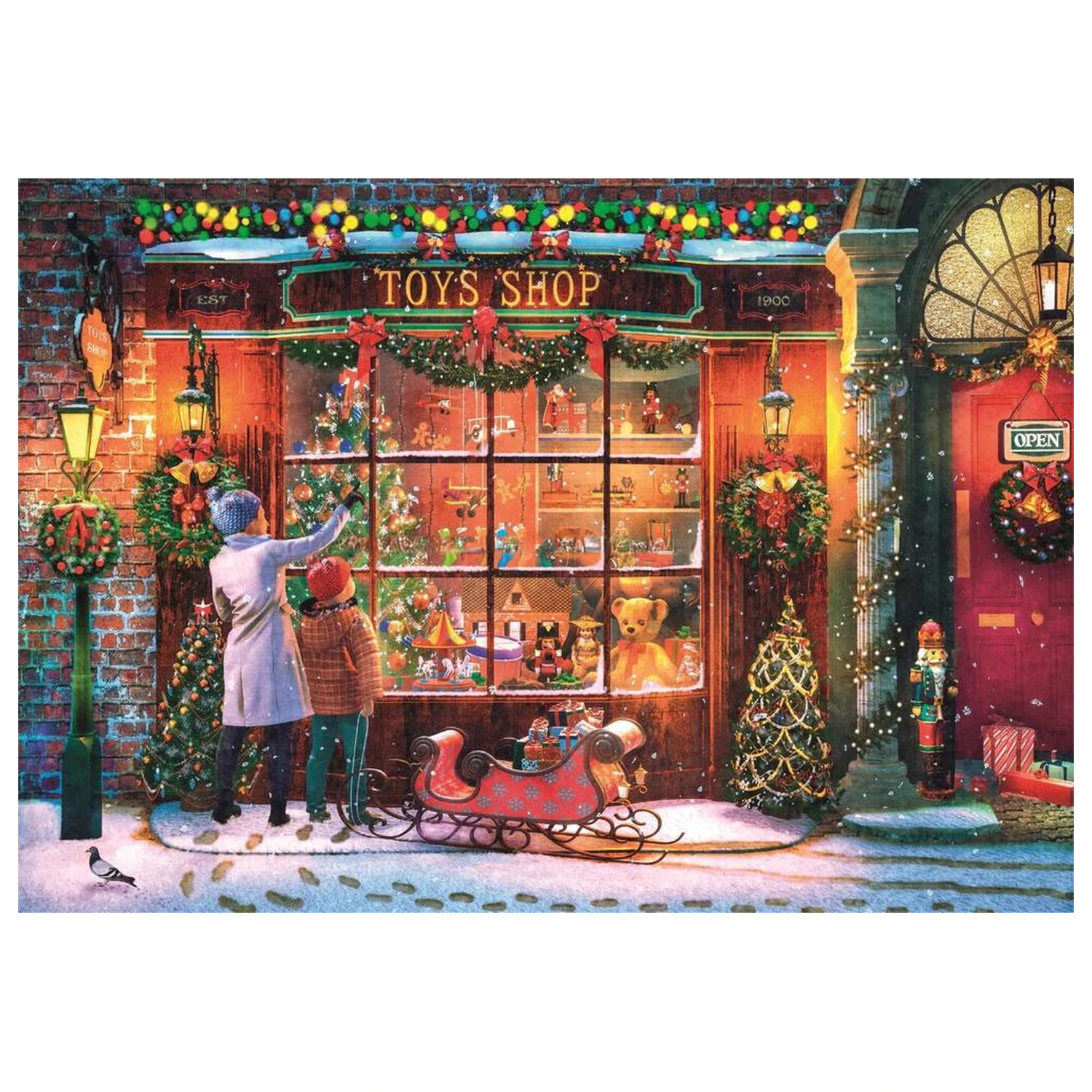 Christmas Old Toy Shop 500-piece puzzle product photo