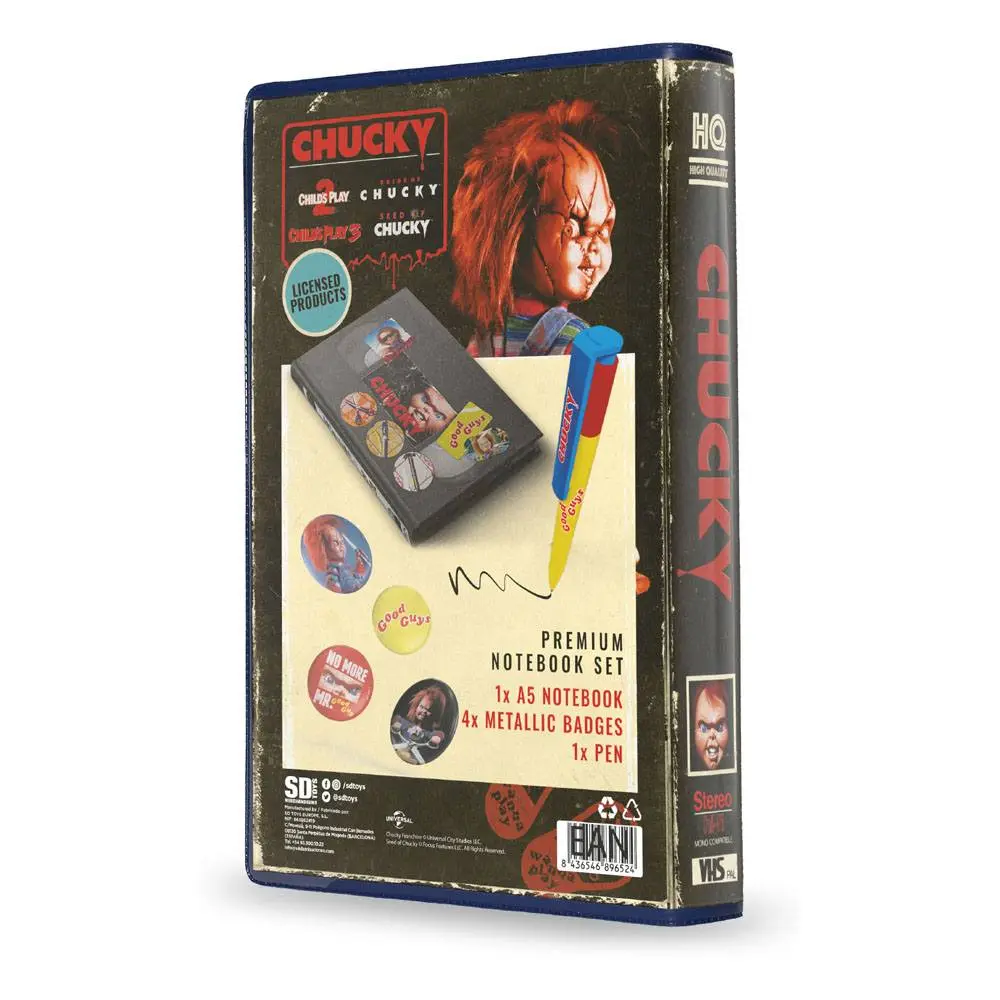Chucky 6-Piece Stationery Set VHS product photo