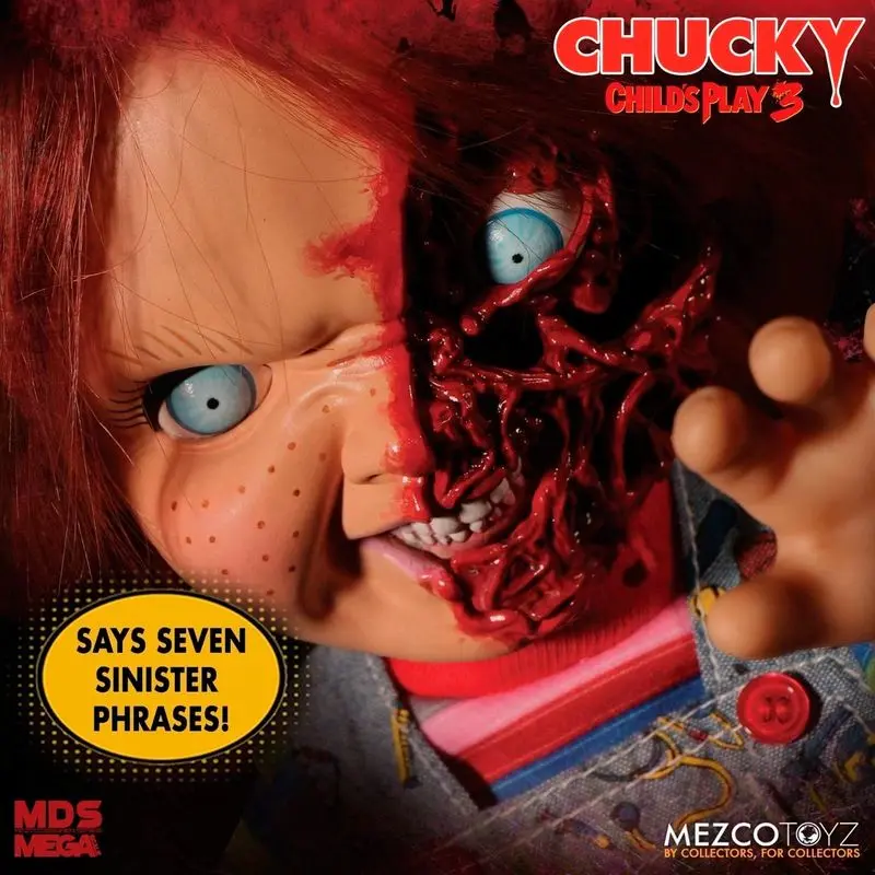 Child´s Play 3 Designer Series Talking Pizza Face Chucky 38 cm product photo