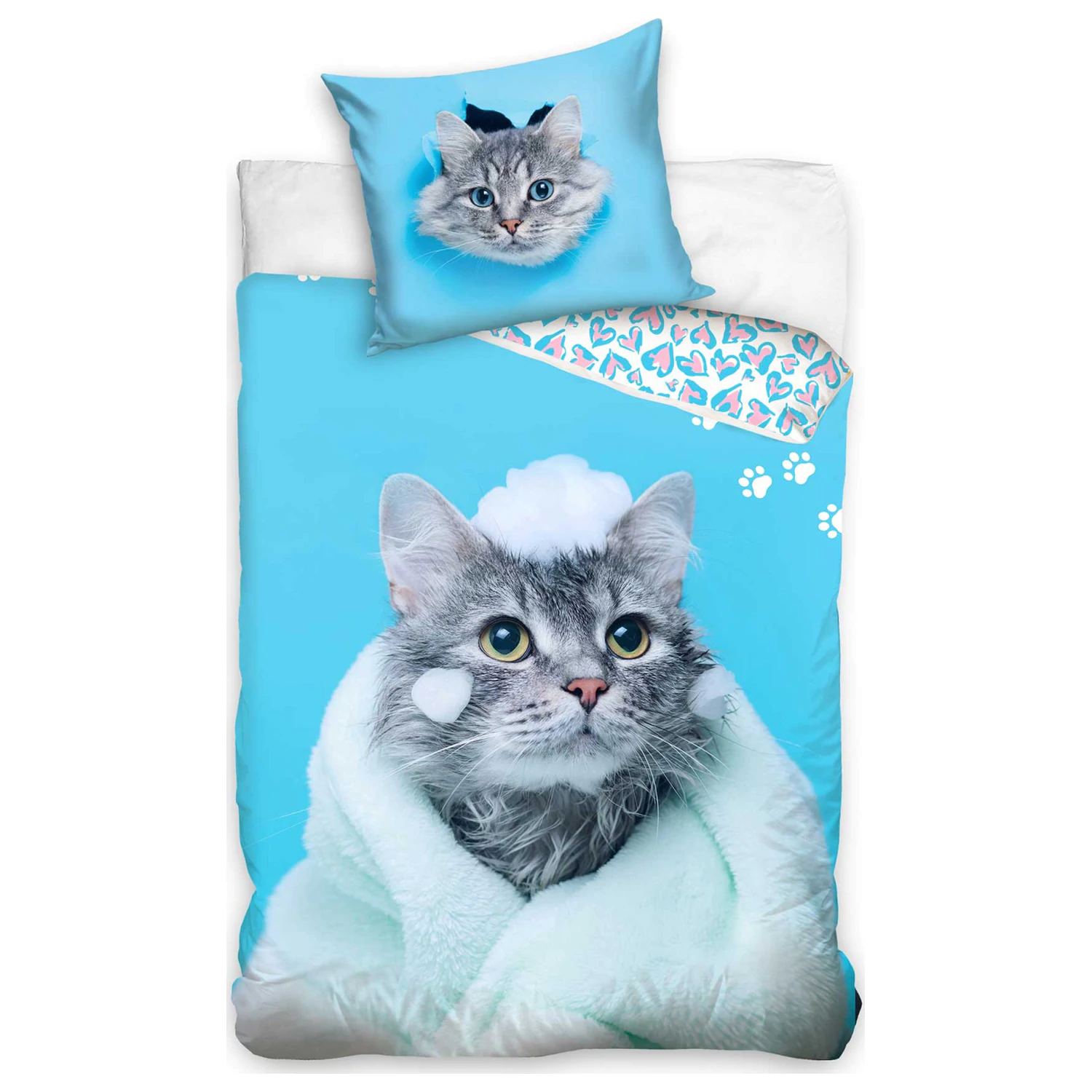 Kitty Bath Duvet Cover product photo
