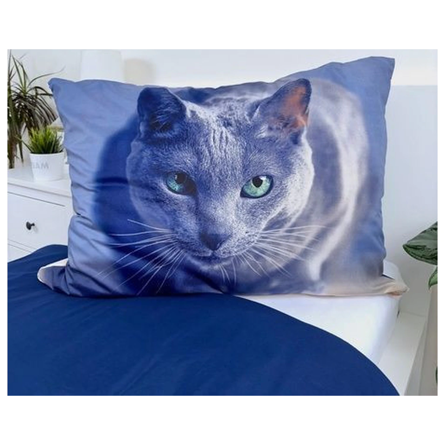 Cat Dark Microfiber Duvet Cover product photo