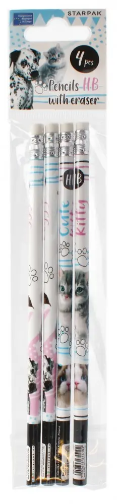 Cats HB Graphite pencil 4 pcs product photo