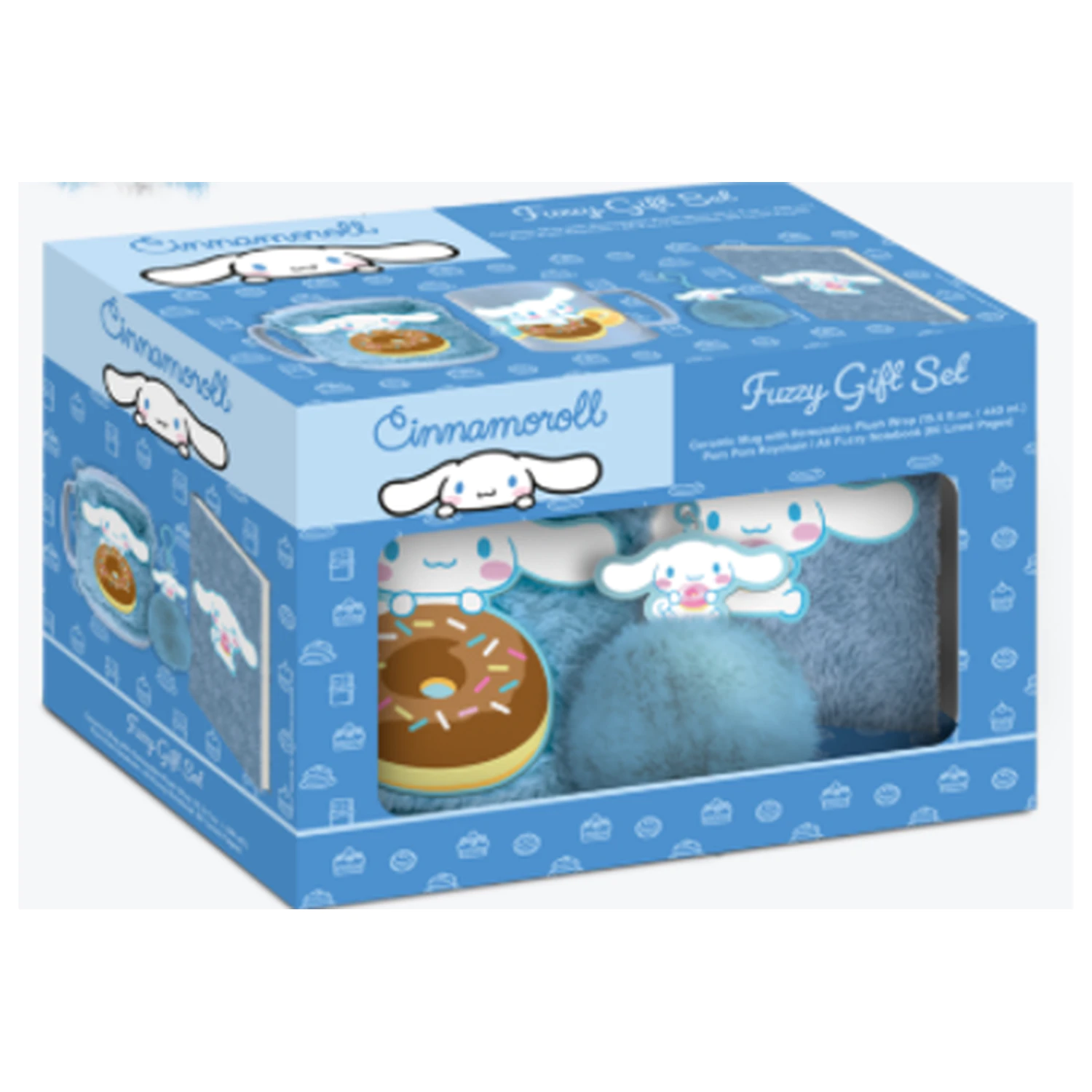 Cinnamoroll Fuzzy Gift Set Notebook + Mug + Keychain product photo