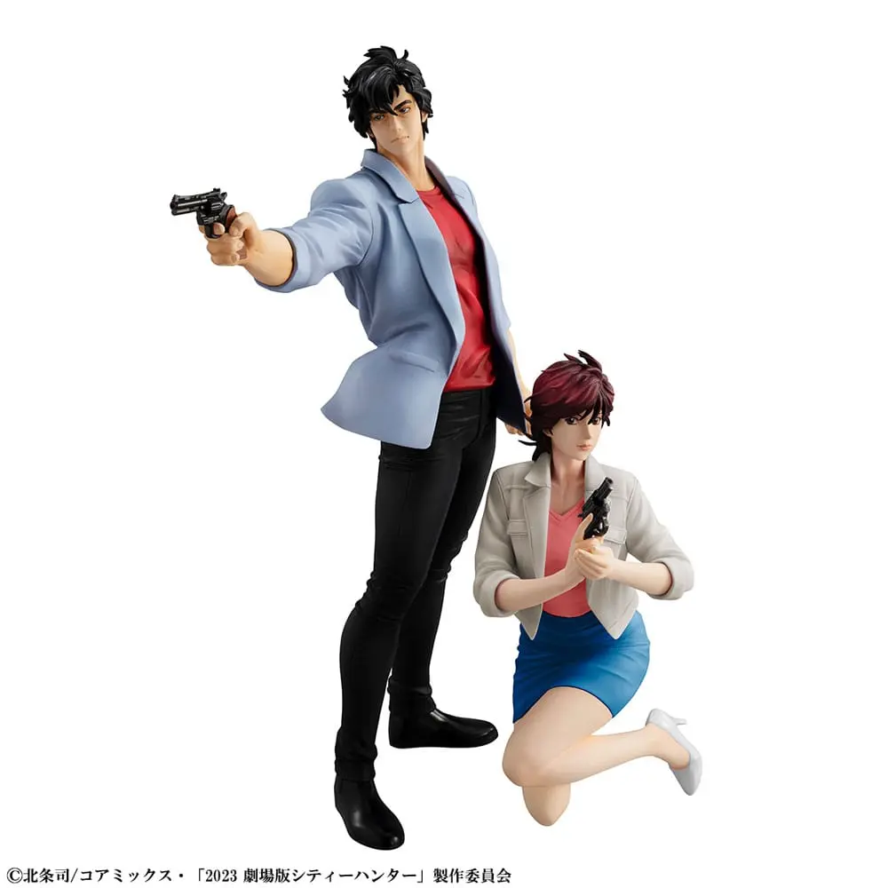 City Hunter Private Eyes G.E.M. Series PVC Statues Saeba Ryo &amp; Makimura Kaori 17 - 25 cm product photo