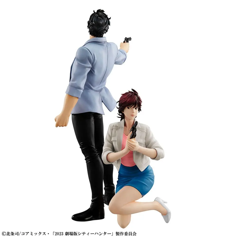 City Hunter Private Eyes G.E.M. Series PVC Statues Saeba Ryo &amp; Makimura Kaori 17 - 25 cm product photo