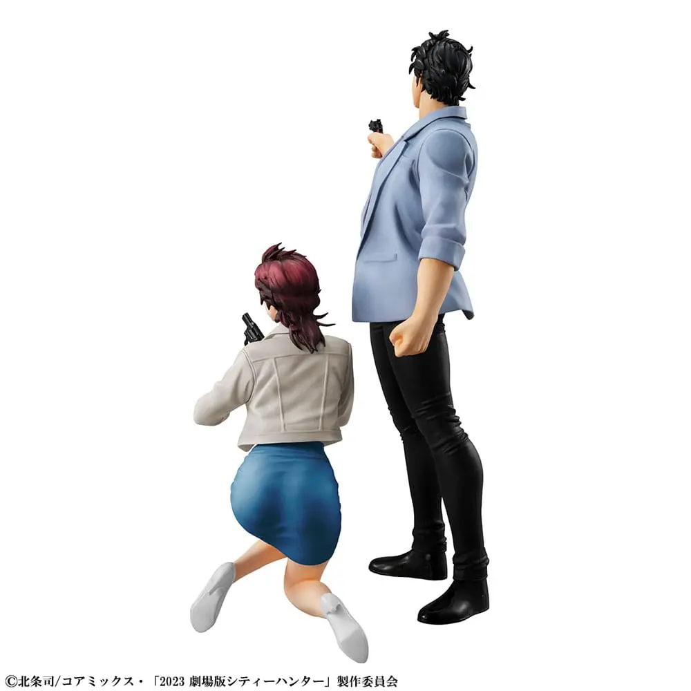 City Hunter Private Eyes G.E.M. Series PVC Statues Saeba Ryo &amp; Makimura Kaori 17 - 25 cm product photo
