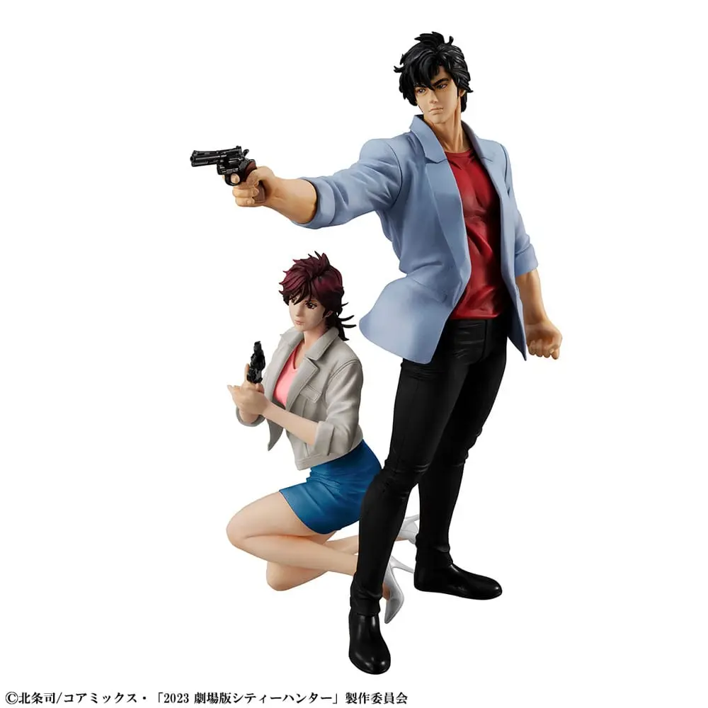 City Hunter Private Eyes G.E.M. Series PVC Statues Saeba Ryo &amp; Makimura Kaori 17 - 25 cm product photo