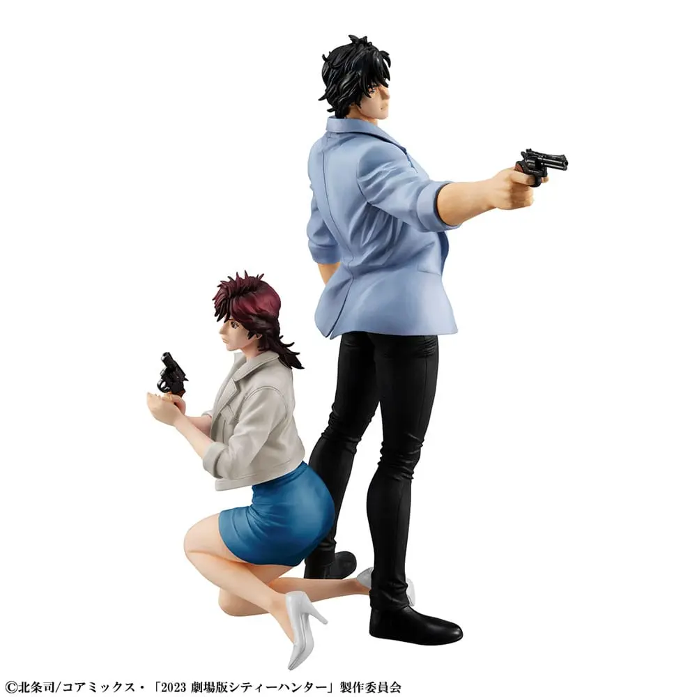 City Hunter Private Eyes G.E.M. Series PVC Statues Saeba Ryo &amp; Makimura Kaori 17 - 25 cm product photo