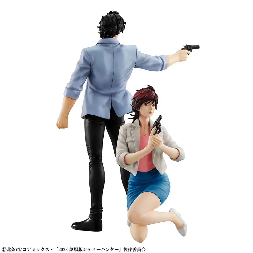City Hunter Private Eyes G.E.M. Series PVC Statues Saeba Ryo &amp; Makimura Kaori 17 - 25 cm product photo