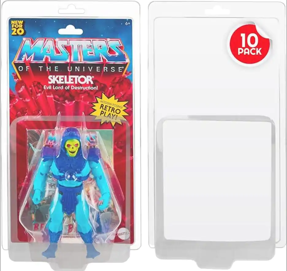 Clamshell PET Protectors 10-Pack for Masters of the Universe Action Figures product photo