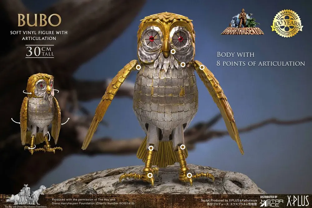 Clash of the Titans Gigantic Soft Vinyl Statue Ray Harryhausens Bubo Deluxe Ver. 30 cm product photo