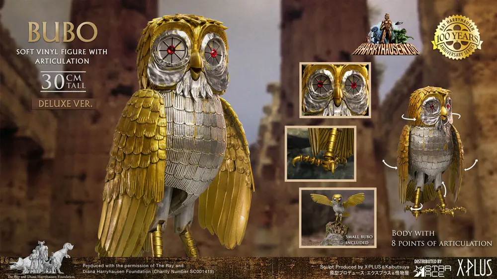 Clash of the Titans Gigantic Soft Vinyl Statue Ray Harryhausens Bubo Deluxe Ver. 30 cm product photo