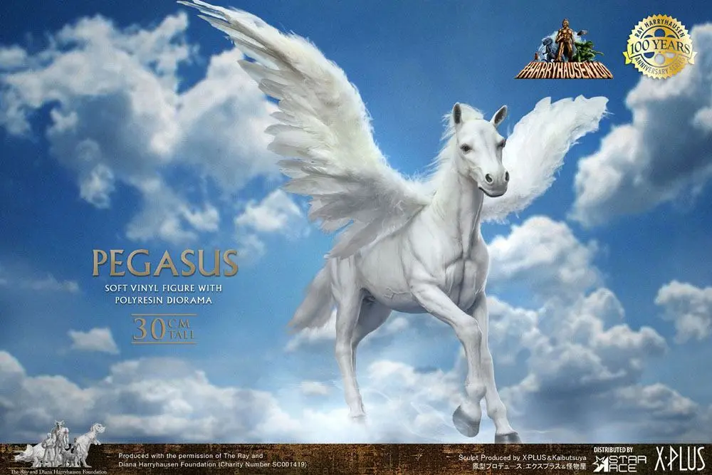 Clash of the Titans Gigantic Soft Vinyl Statue Ray Harryhausens Pegasus Deluxe Ver. 30 cm product photo