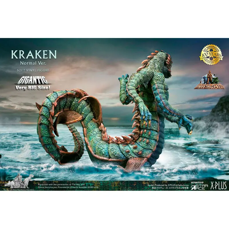 Clash of the Titans Gigantic Soft Vinyl Statue Ray Harryhausens Kraken 35 cm product photo