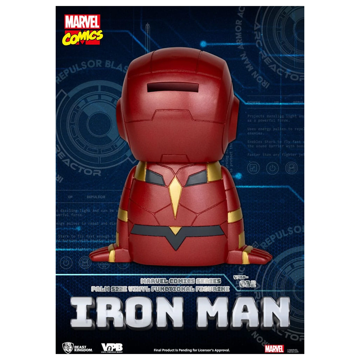 Classic Marvel Comics Piggy Vinyl Bank Iron-man 12 cm product photo