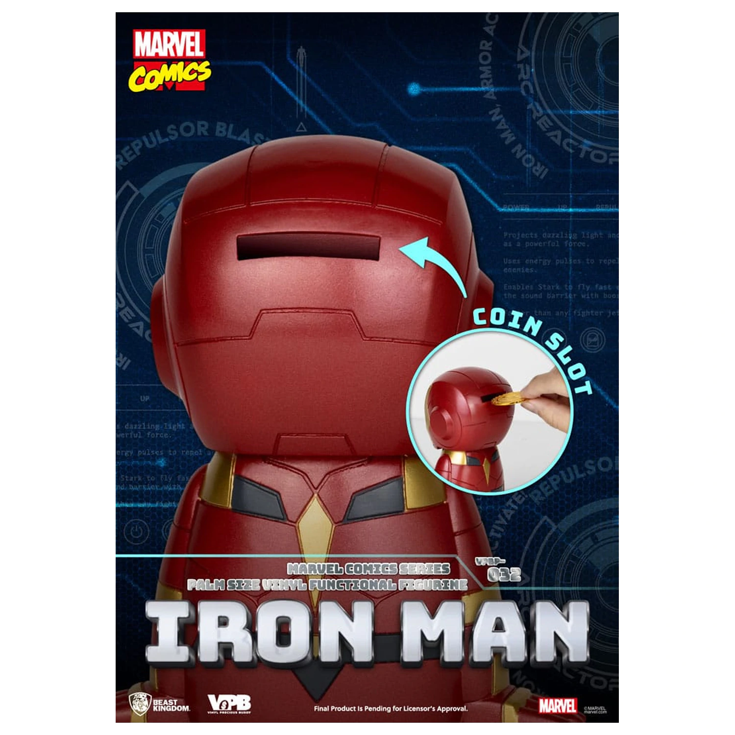 Classic Marvel Comics Piggy Vinyl Bank Iron-man 12 cm product photo