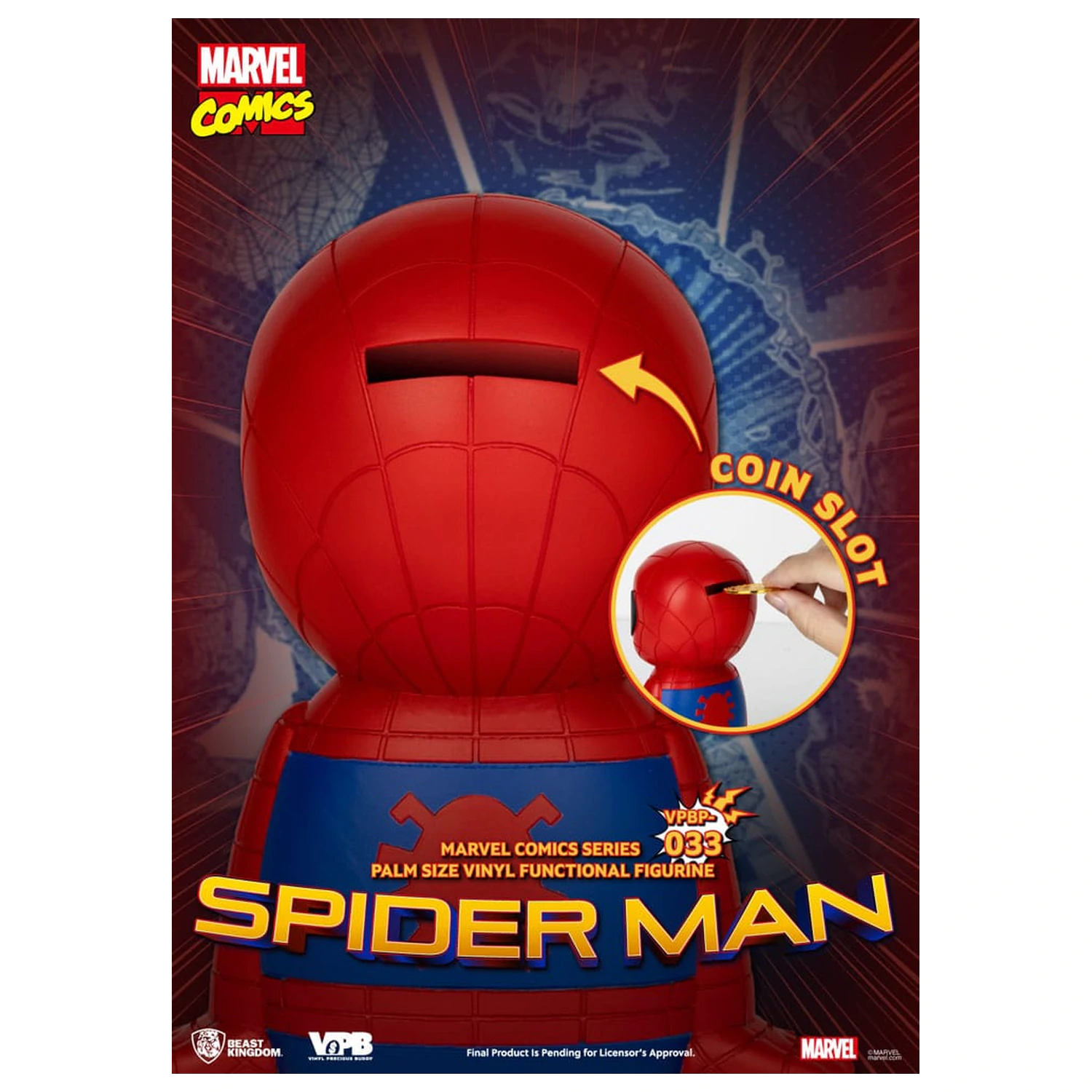 Classic Marvel Comics Piggy Vinyl Bank Spiderman 12 cm product photo