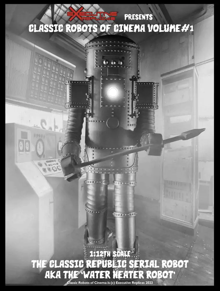 Classic Robots of Cinema Actionfigur 1/12 Volume #1: The Classic Republic Serial Robot a.k.a. The Water Heater Robot 15 cm product photo