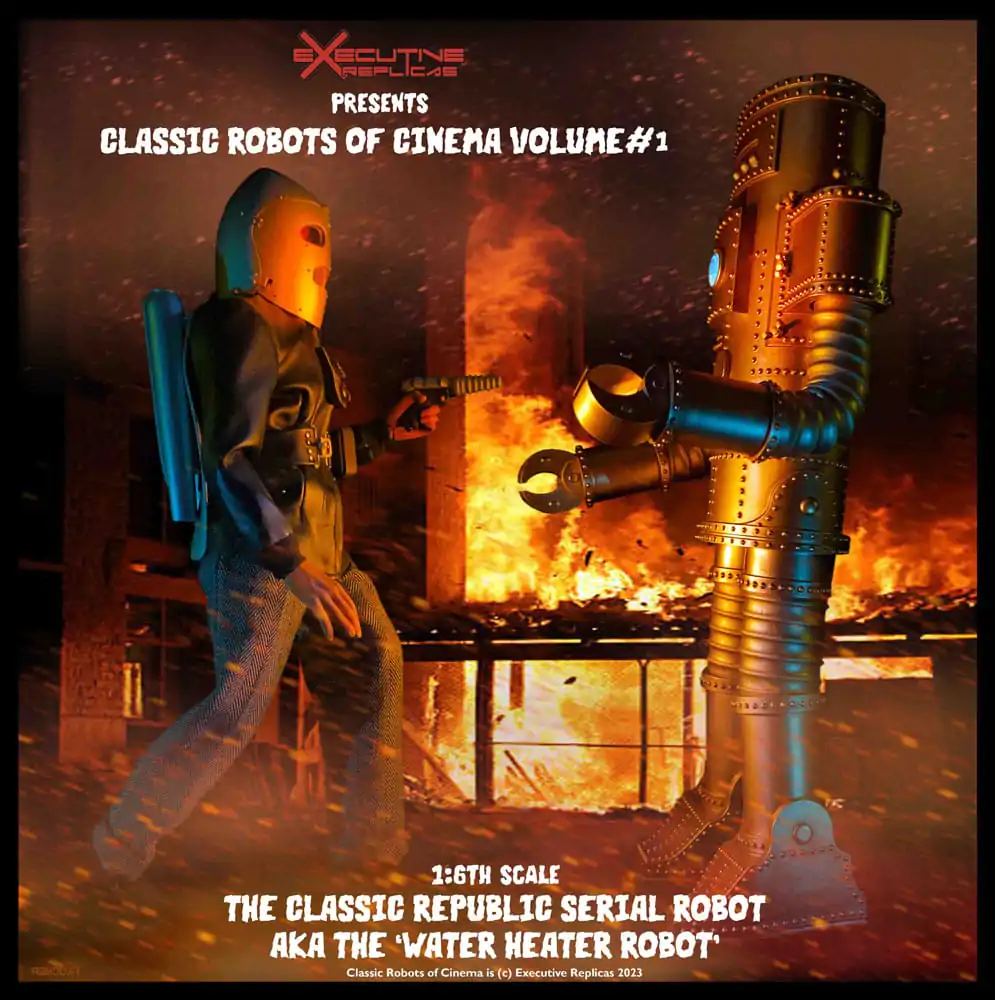 Classic Robots of Cinema Actionfigur 1/6 Volume #1: The Classic Republic Serial Robot a.k.a. The Water Heater Robot 30 cm product photo