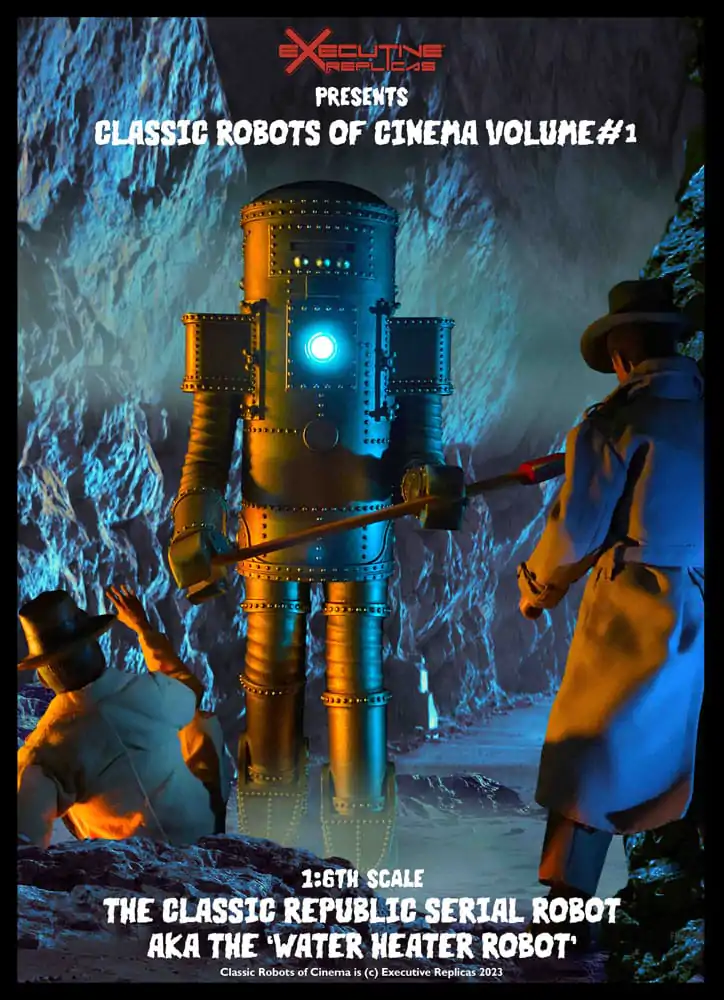 Classic Robots of Cinema Actionfigur 1/6 Volume #1: The Classic Republic Serial Robot a.k.a. The Water Heater Robot 30 cm product photo