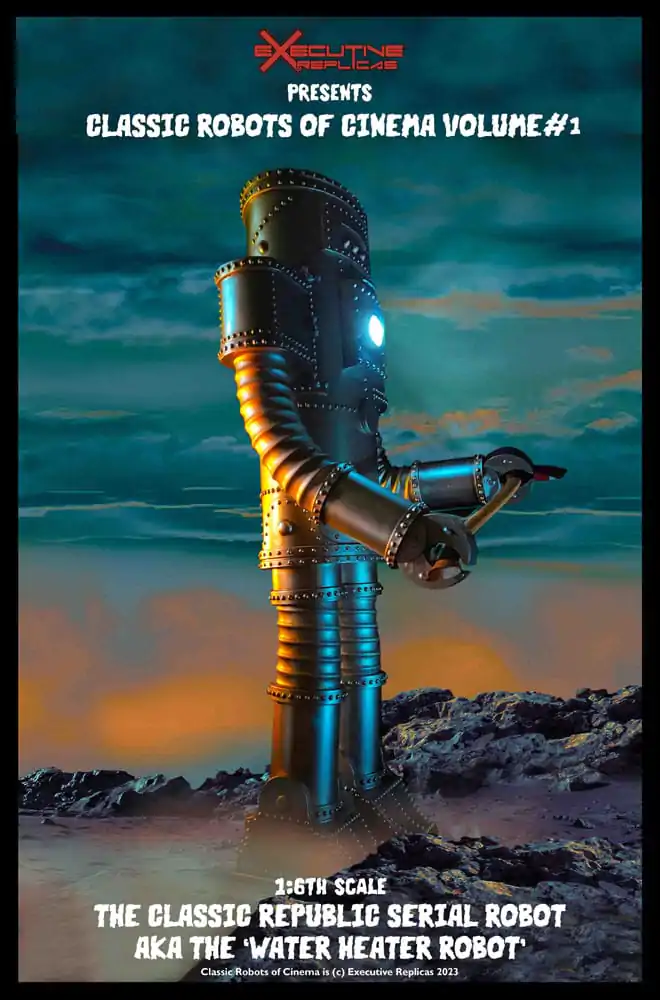 Classic Robots of Cinema Actionfigur 1/6 Volume #1: The Classic Republic Serial Robot a.k.a. The Water Heater Robot 30 cm product photo