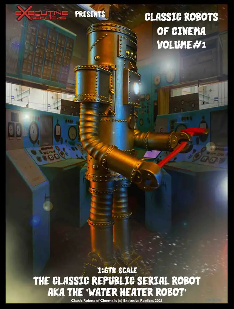 Classic Robots of Cinema Actionfigur 1/6 Volume #1: The Classic Republic Serial Robot a.k.a. The Water Heater Robot 30 cm product photo