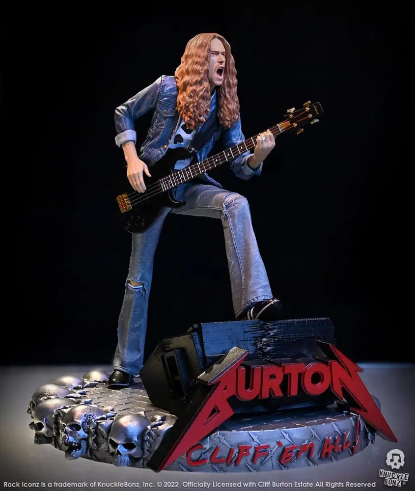 Cliff Burton Rock Iconz Statue Cliff 'Em All 22 cm product photo