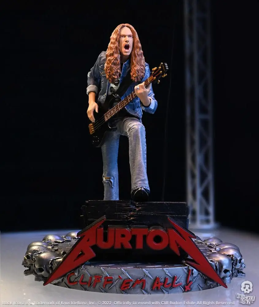Cliff Burton Rock Iconz Statue Cliff 'Em All 22 cm product photo
