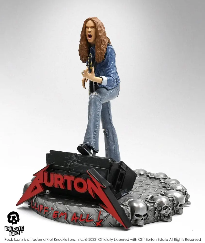 Cliff Burton Rock Iconz Statue Cliff 'Em All 22 cm product photo