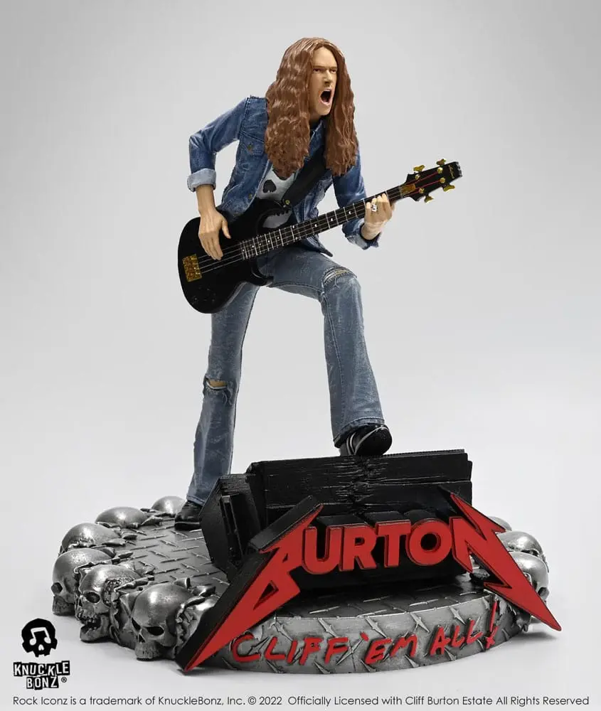 Cliff Burton Rock Iconz Statue Cliff 'Em All 22 cm product photo
