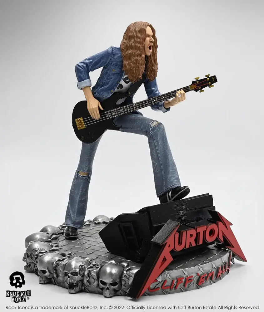 Cliff Burton Rock Iconz Statue Cliff 'Em All 22 cm product photo
