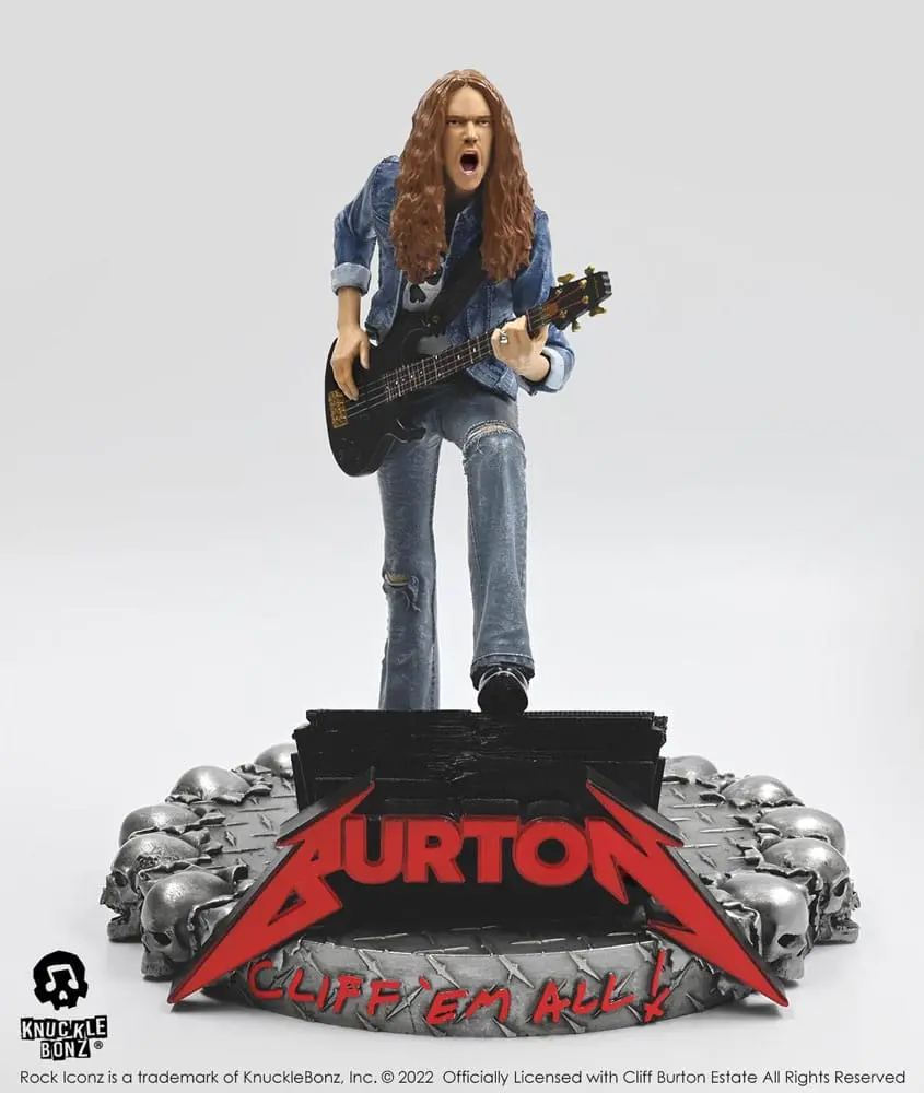 Cliff Burton Rock Iconz Statue Cliff 'Em All 22 cm product photo