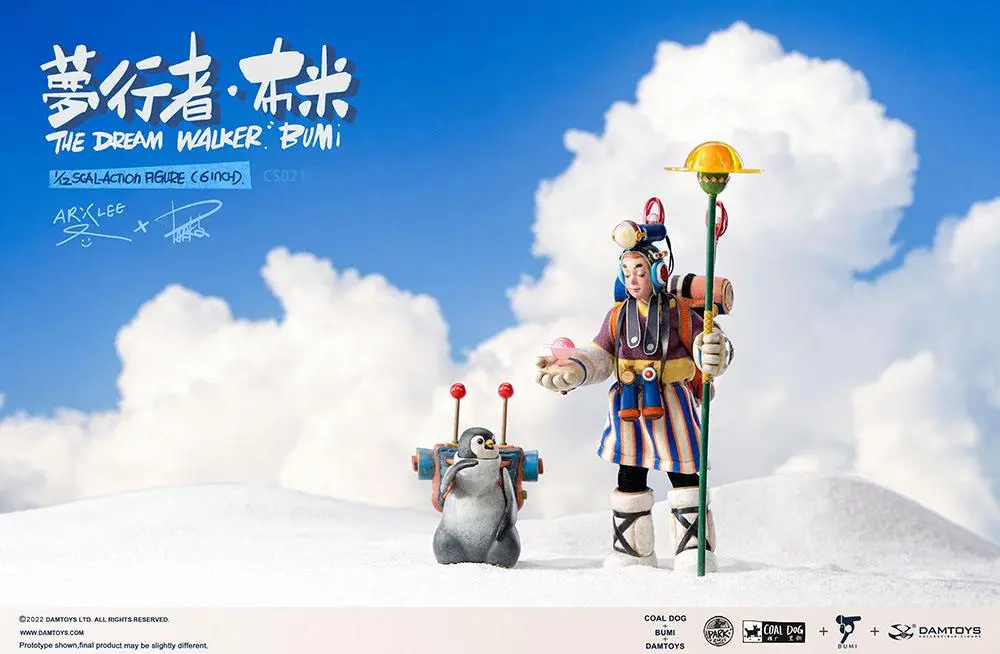 Coal Dog Action Figure 1/12 Bumi The Dream Walker (Light Sleep Version) 15 cm product photo