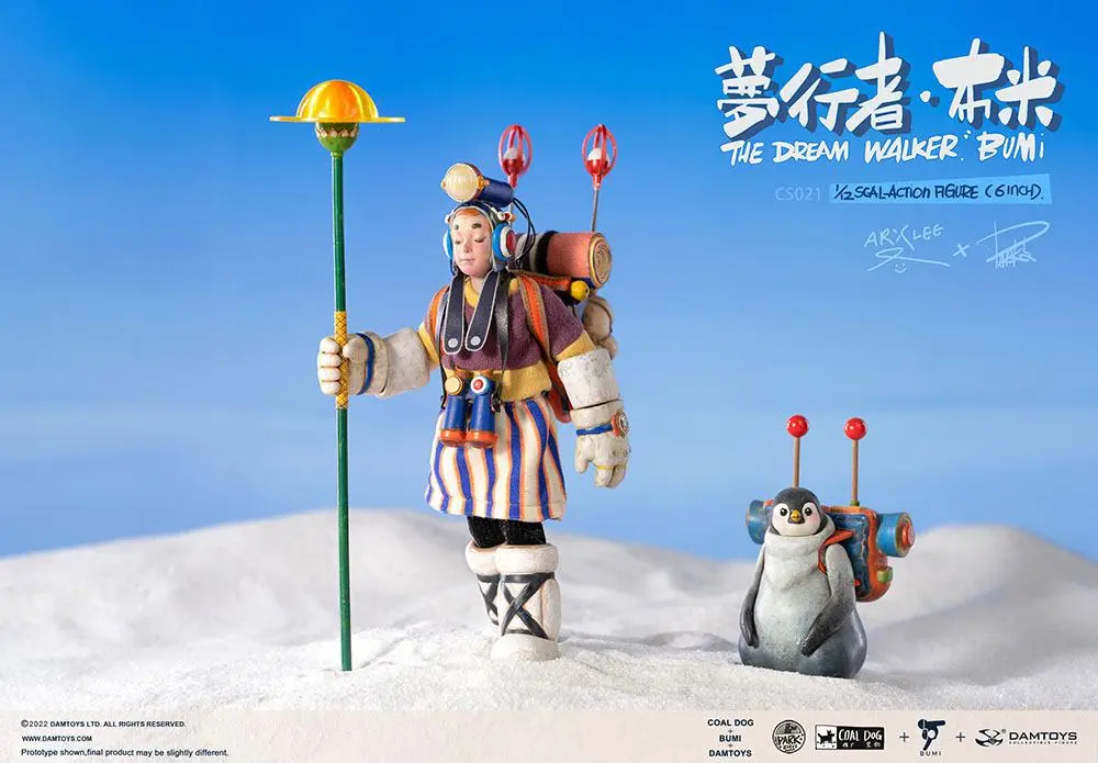 Coal Dog Action Figure 1/12 Bumi The Dream Walker (Light Sleep Version) 15 cm product photo