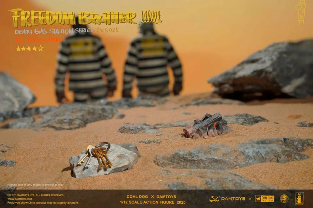 Coal Dog Death Gas Station Series Action Figures 1/12 Freedom Brothers 15 cm product photo