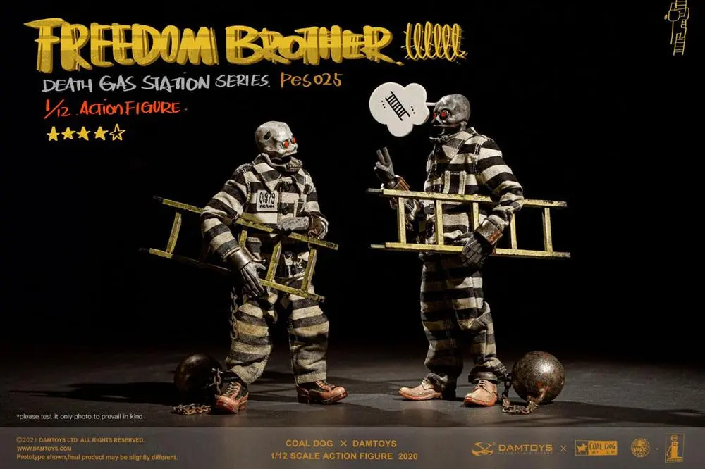 Coal Dog Death Gas Station Series Action Figures 1/12 Freedom Brothers 15 cm product photo