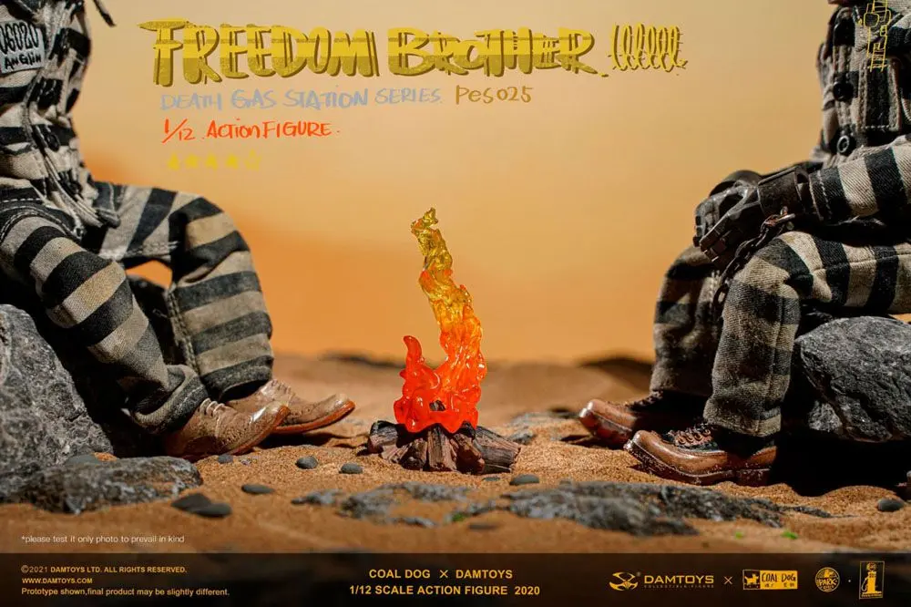 Coal Dog Death Gas Station Series Action Figures 1/12 Freedom Brothers 15 cm product photo