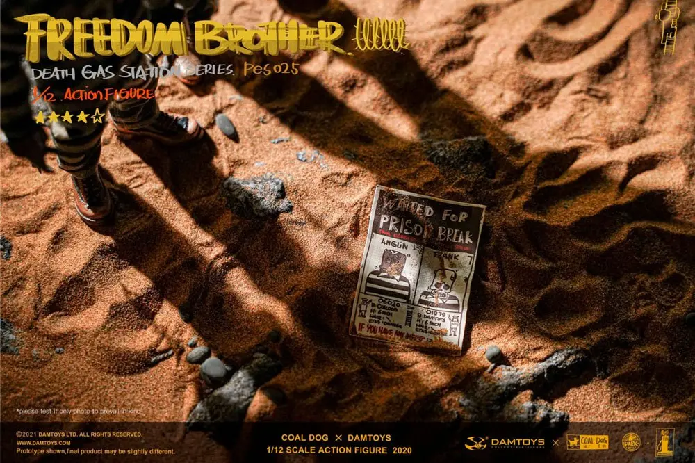 Coal Dog Death Gas Station Series Action Figures 1/12 Freedom Brothers 15 cm product photo