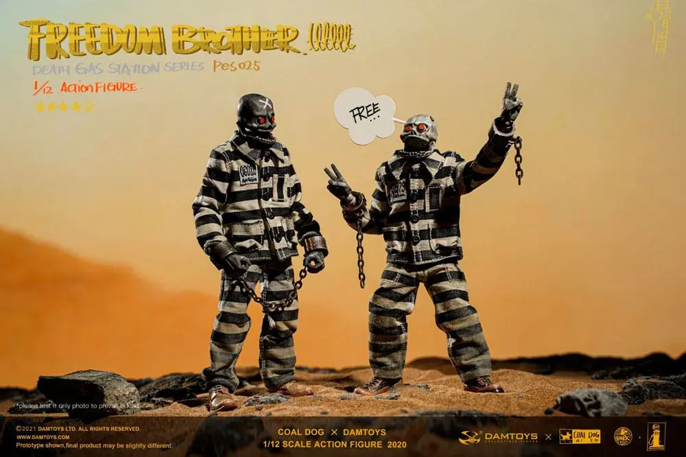 Coal Dog Death Gas Station Series Action Figures 1/12 Freedom Brothers 15 cm product photo