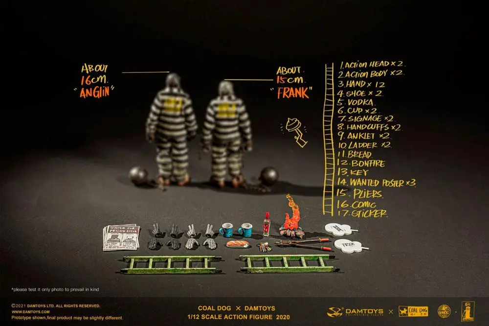 Coal Dog Death Gas Station Series Action Figures 1/12 Freedom Brothers 15 cm product photo