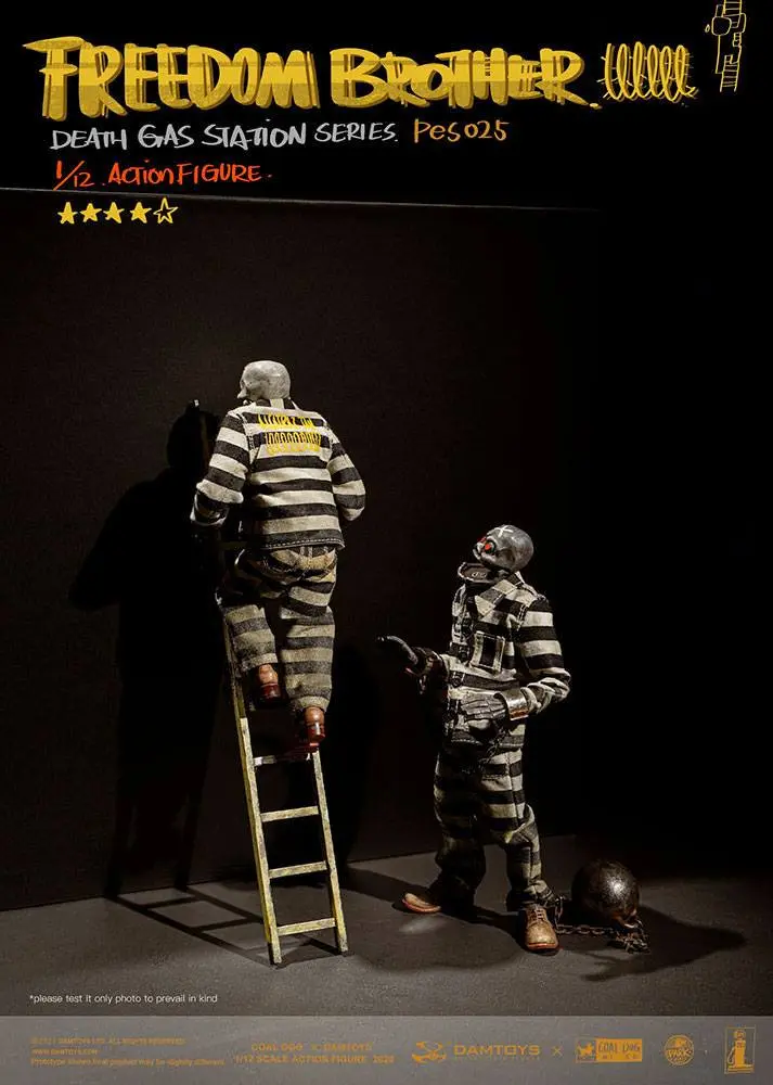Coal Dog Death Gas Station Series Action Figures 1/12 Freedom Brothers 15 cm product photo