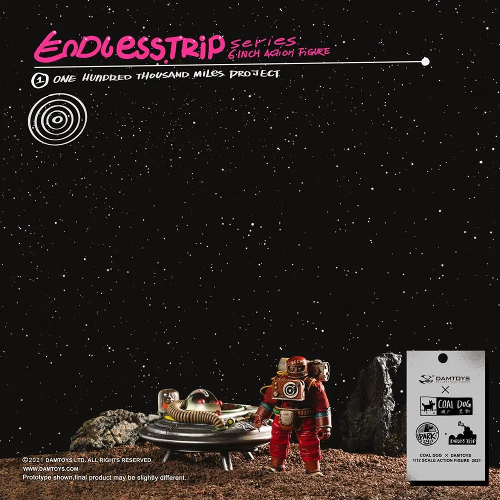Coal Dog Endlesstrip Series Action Figure One Hundred Thousand Miles Project 15 cm product photo