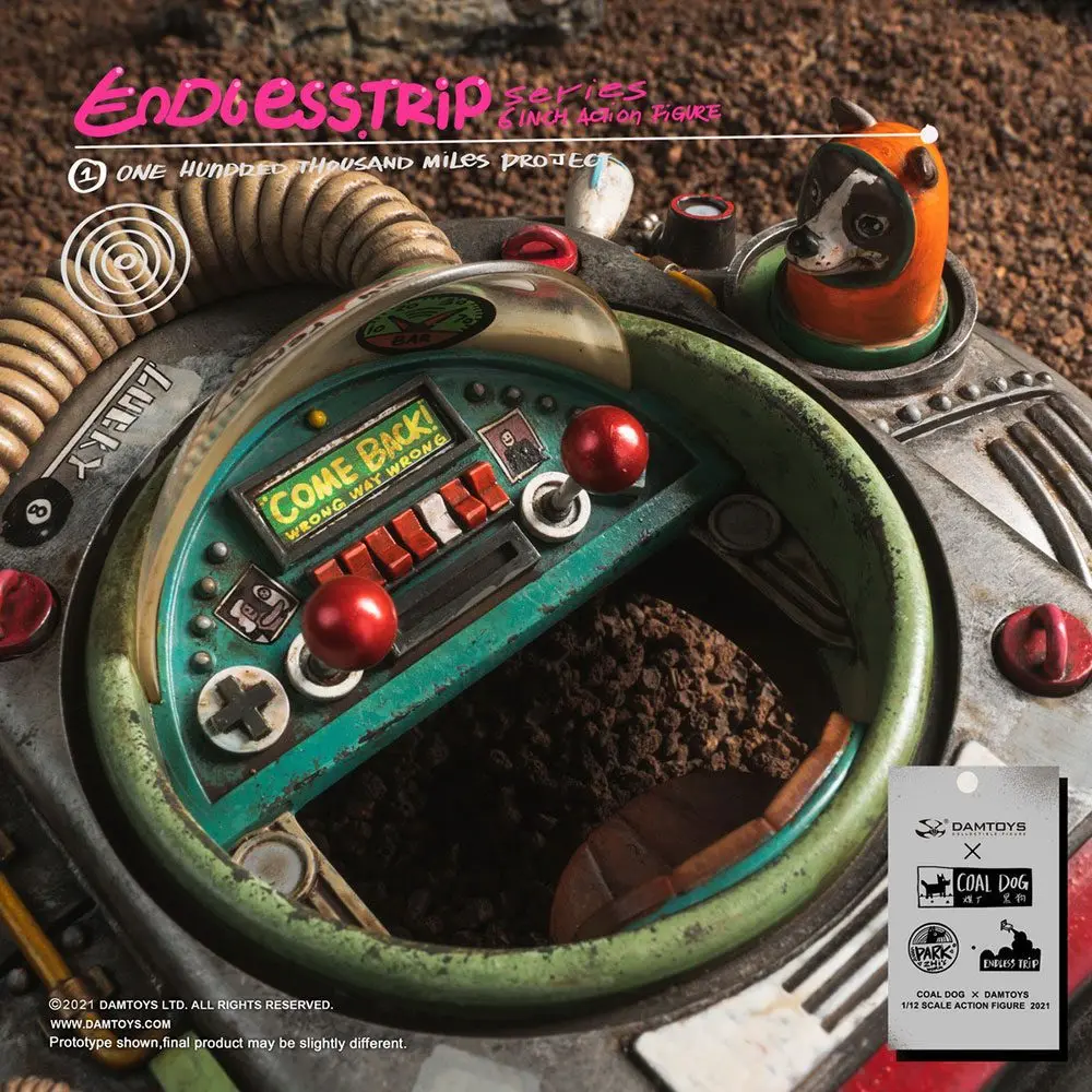 Coal Dog Endlesstrip Series Action Figure One Hundred Thousand Miles Project 15 cm product photo