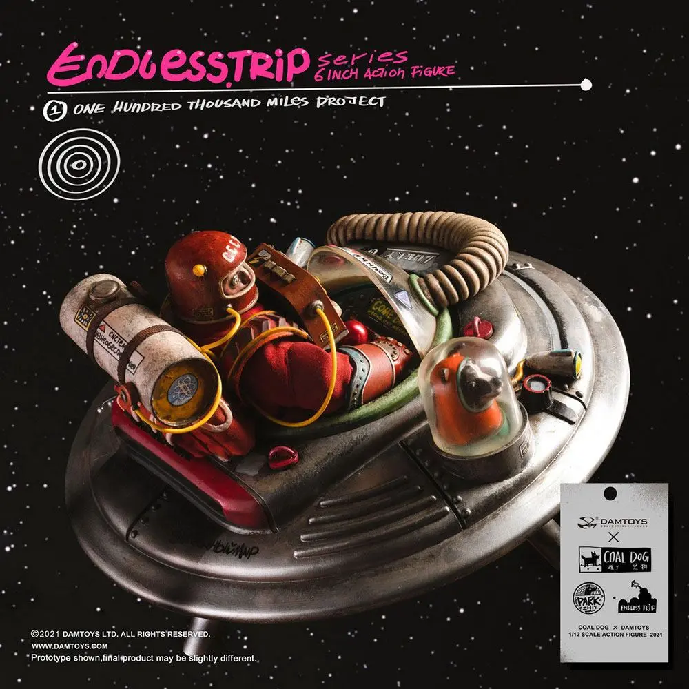 Coal Dog Endlesstrip Series Action Figure One Hundred Thousand Miles Project 15 cm product photo