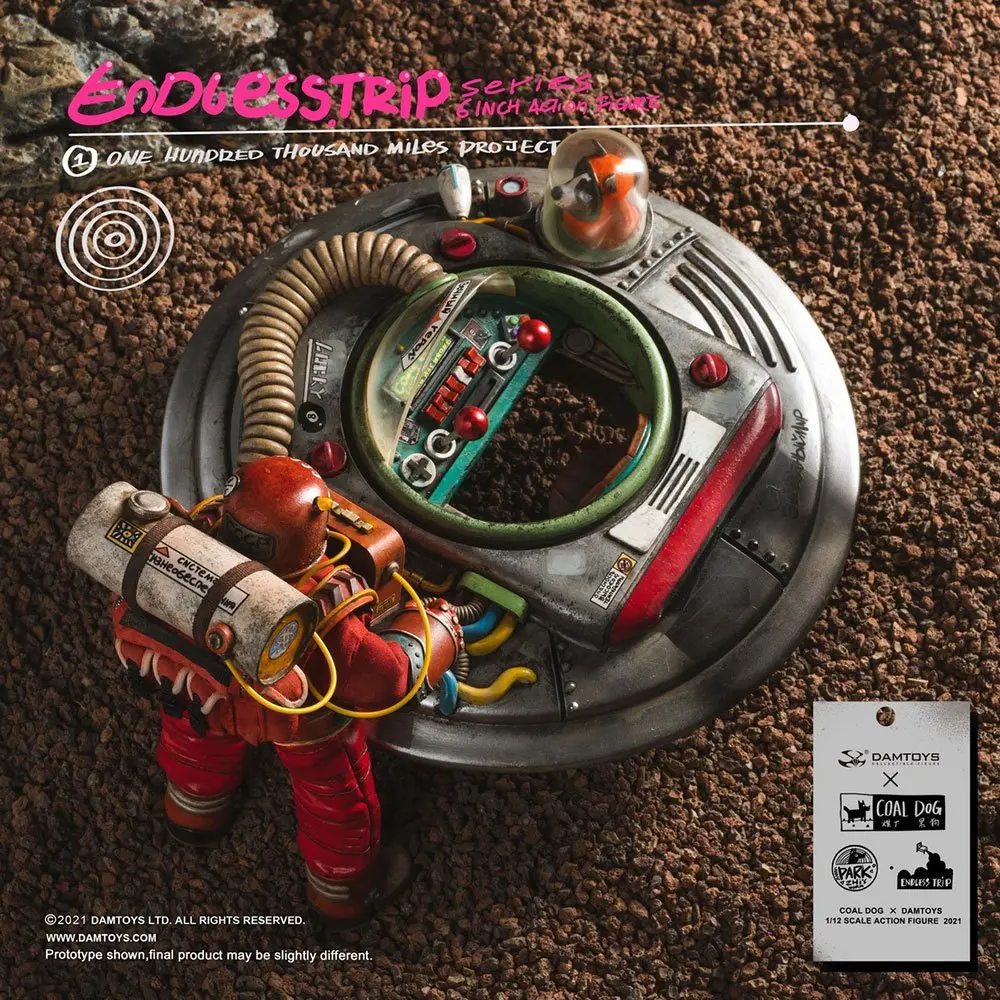 Coal Dog Endlesstrip Series Action Figure One Hundred Thousand Miles Project 15 cm product photo