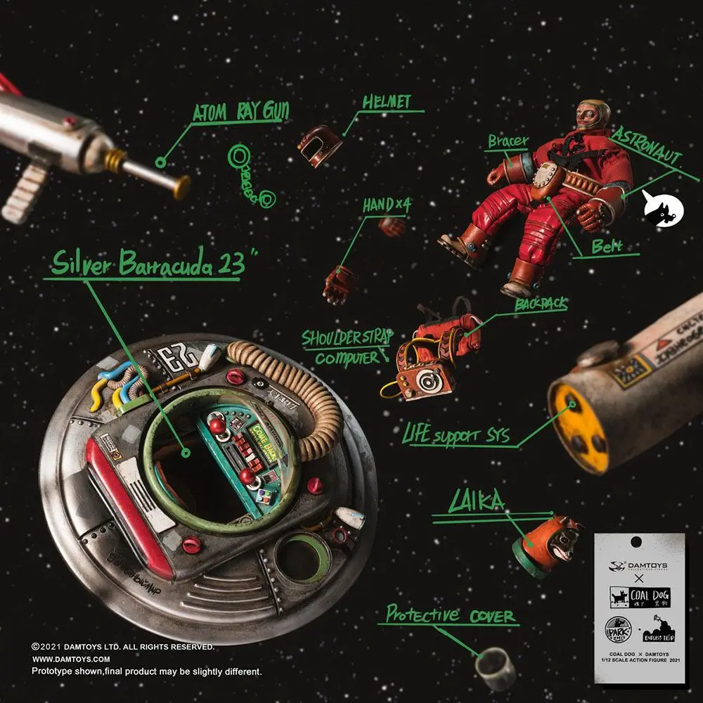 Coal Dog Endlesstrip Series Action Figure One Hundred Thousand Miles Project 15 cm product photo