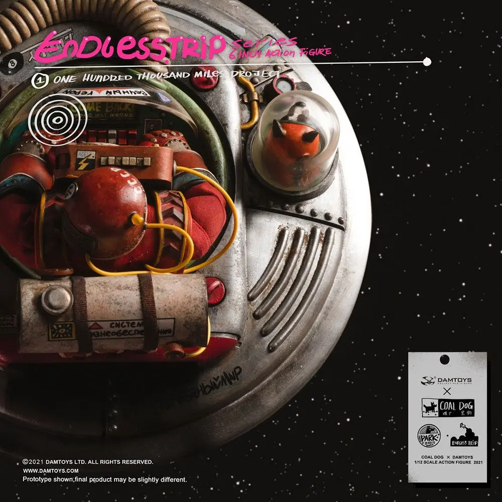 Coal Dog Endlesstrip Series Action Figure One Hundred Thousand Miles Project 15 cm product photo