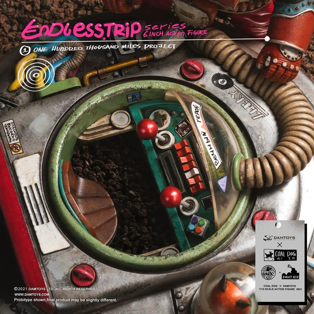 Coal Dog Endlesstrip Series Action Figure One Hundred Thousand Miles Project 15 cm product photo